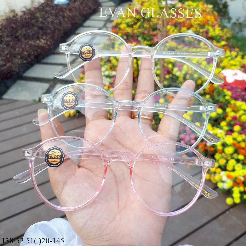 กรอบแว่นtr90-รุ่น-17129-น้ำหนักเบา-ยืดหยุ่น-ขางอได้-นำไปตัดเลนส์ได้จ้า-วัสดุtr90