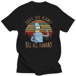 เสื้อยืด พิมพ์ลาย Save The Planet Kill All Humans สําหรับผู้ชาย