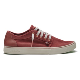 SATORISAN HEISEI SUEDE - GOJI BERRY UNISEX | รองเท้า ผ้าใบ ชาย หญิง หนังกลับ หนังแท้ 100% สีแดง