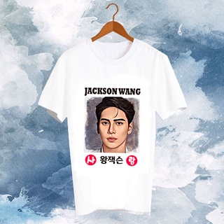 เสื้อยืดสีขาว สั่งทำ เสื้อยืด Fanmade เสื้อแฟนเมด เสื้อยืดคำพูด เสื้อแฟนคลับ FCB40- แจ็คสัน หวัง Jackson Wang