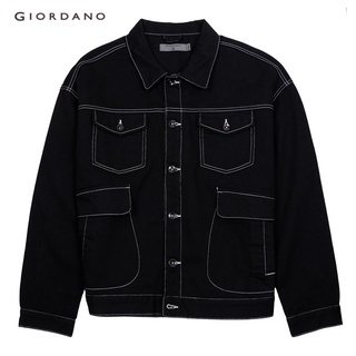 สินค้า GIORDANO เสื้อแจ็กเก็ตผู้ชาย Men\'s Trucker Jacket 01071022