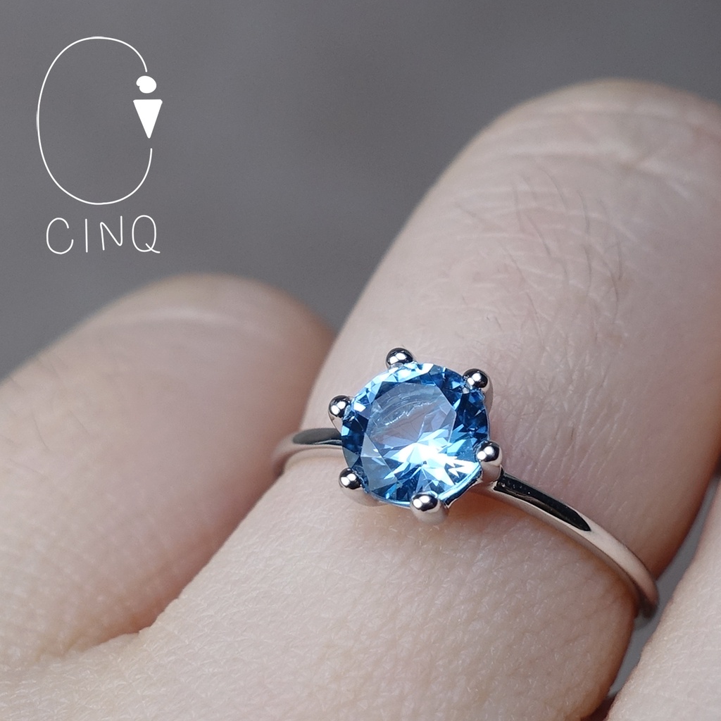 แหวนทองคำขาว-18k-ฝังพลอย-swiss-blue-topaz-อ่านก่อนสั่งนะคะ