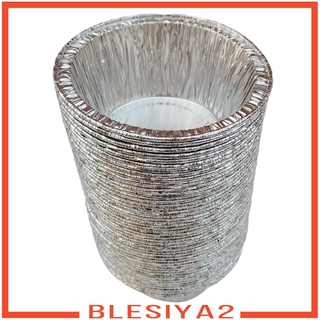 [BLESIYA2] Deep Aluminum Foil Tin Pie Pans Disposable for Baking Roasting Recyclable