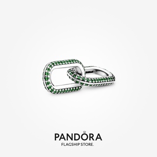 Pandora me จัดแต่งทรงผม pavé double link (สีเขียว)