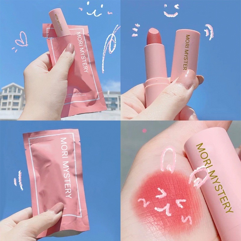 ภาพหน้าปกสินค้า‍ ️(สิ่นค้าใหม่)  Mori mystery Lipstick ลิปสติก กันน้ำ เนื้อแมทแบบ ให้ความชุ่มชื้น