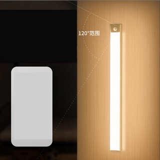 ไฟเซ็นเซอร์ LED ไฟกลางคืนชาร์จ USB ไฟตู้เสื้อผ้า ไฟเซนเซอร์อัตโนมัติ โคมไฟเซ็นเซอร์ โคมไฟติดผนังห้องนอน ไฟทางเดิน