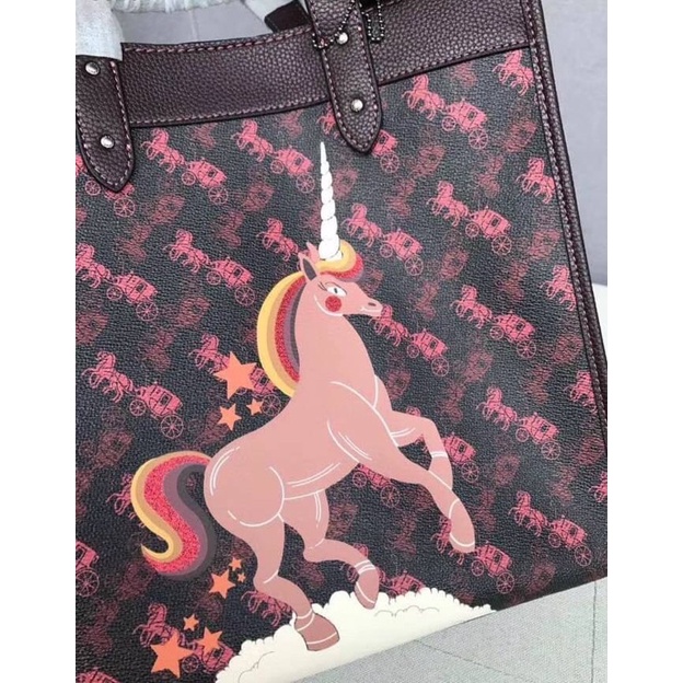 coach-field-tote-with-horse-and-carriage-print-and-unicorn