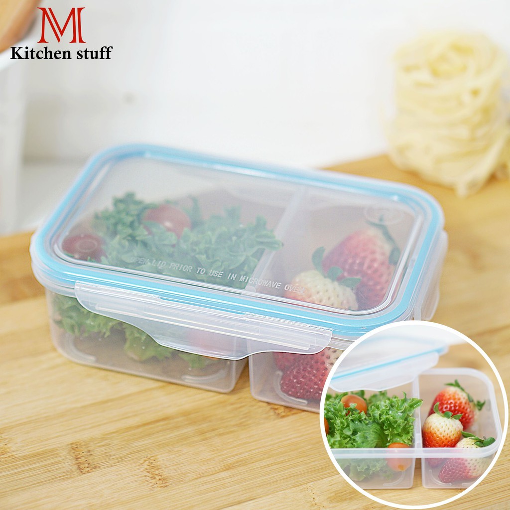 M Kitchenstuff กล่องถนอมอาหาร ช่องแบ่ง 2 ช่อง