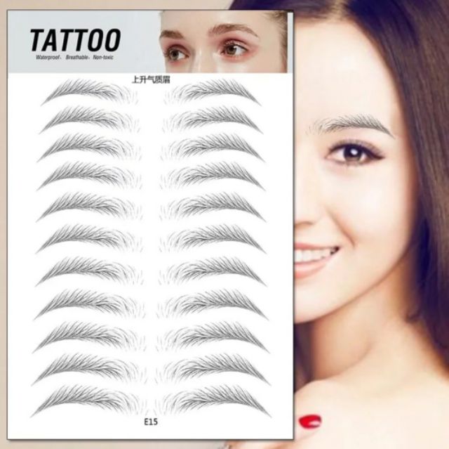 คิ้วสวย-ด้วยสติกเกอร์คิ้ว-สติกทูคิ้ว-4d-tattoo-eyebrows-พร้อมส่ง