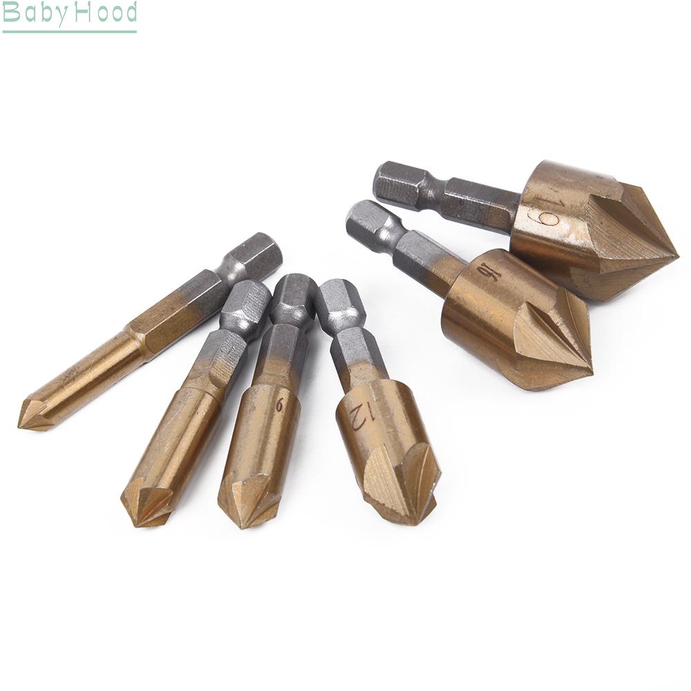 ชุดหัวสว่าน-90-hex-5-flute-countersink-อุปกรณ์เสริมสําหรับงานช่าง