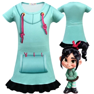 ภาพหน้าปกสินค้าชุดคอสเพลย์ Disney Wreck - It Ralph 2 Vanellope Von Schweetz สําหรับเด็กผู้หญิง ที่เกี่ยวข้อง