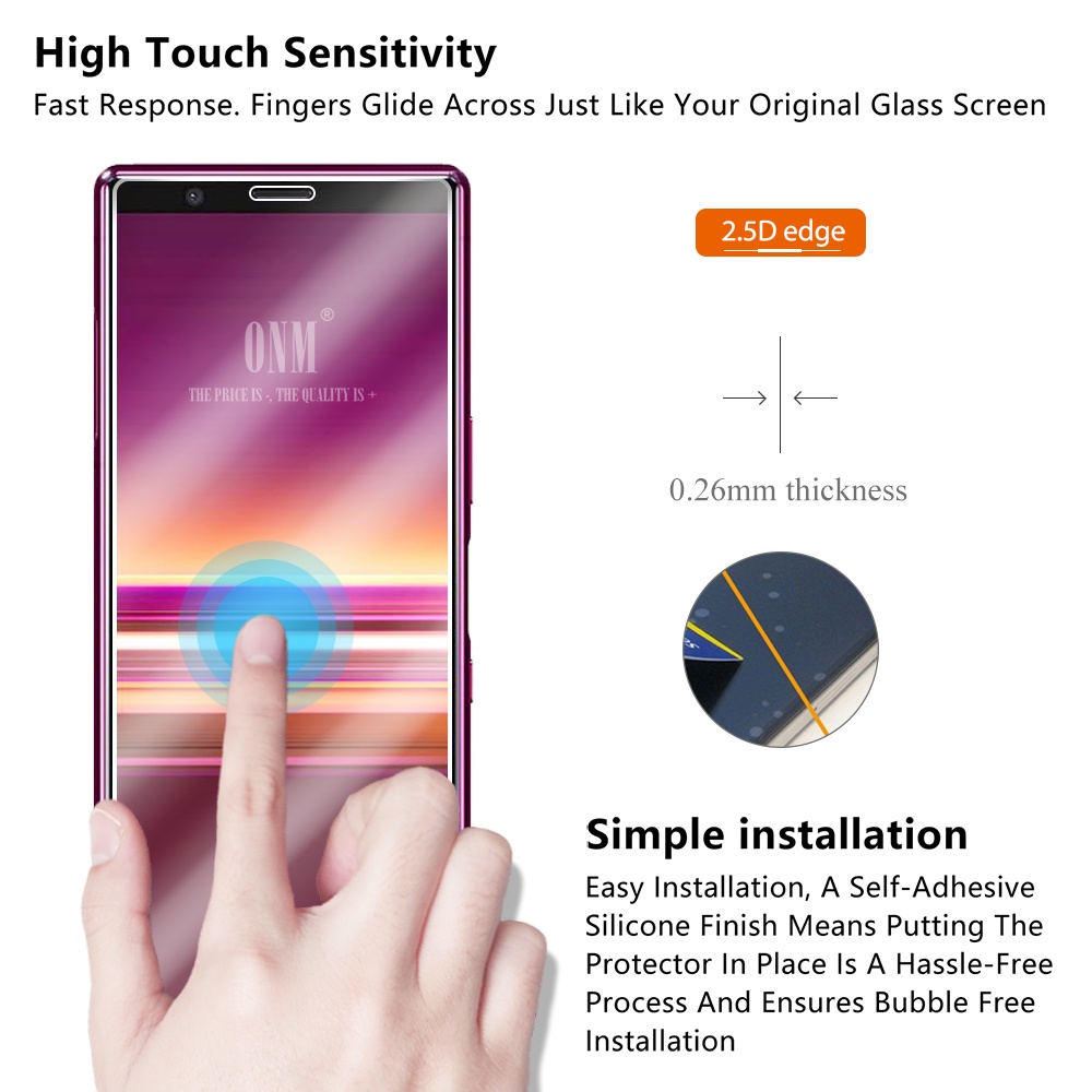 ฟิล์มกระจกนิรภัยกันรอยหน้าจอ-สําหรับ-sony-xperia-5-ii-iii-sony-xperia-1-10-ll-lll-plus-l1-l2-l3-l4-3-ชิ้น