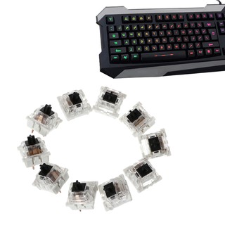 10 ชิ้น 3 Pin Mechanical คีย์บอร์ดสีดำสำหรับ Gateron Cherry MX