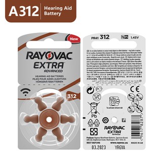 ภาพหน้าปกสินค้า5 Cards 30PCS  Rayovac Extra Advanced Hearing Aid Batteries (Size A312) Zinc Air แบตเตอรี่เครื่องช่วยฟัง ที่เกี่ยวข้อง