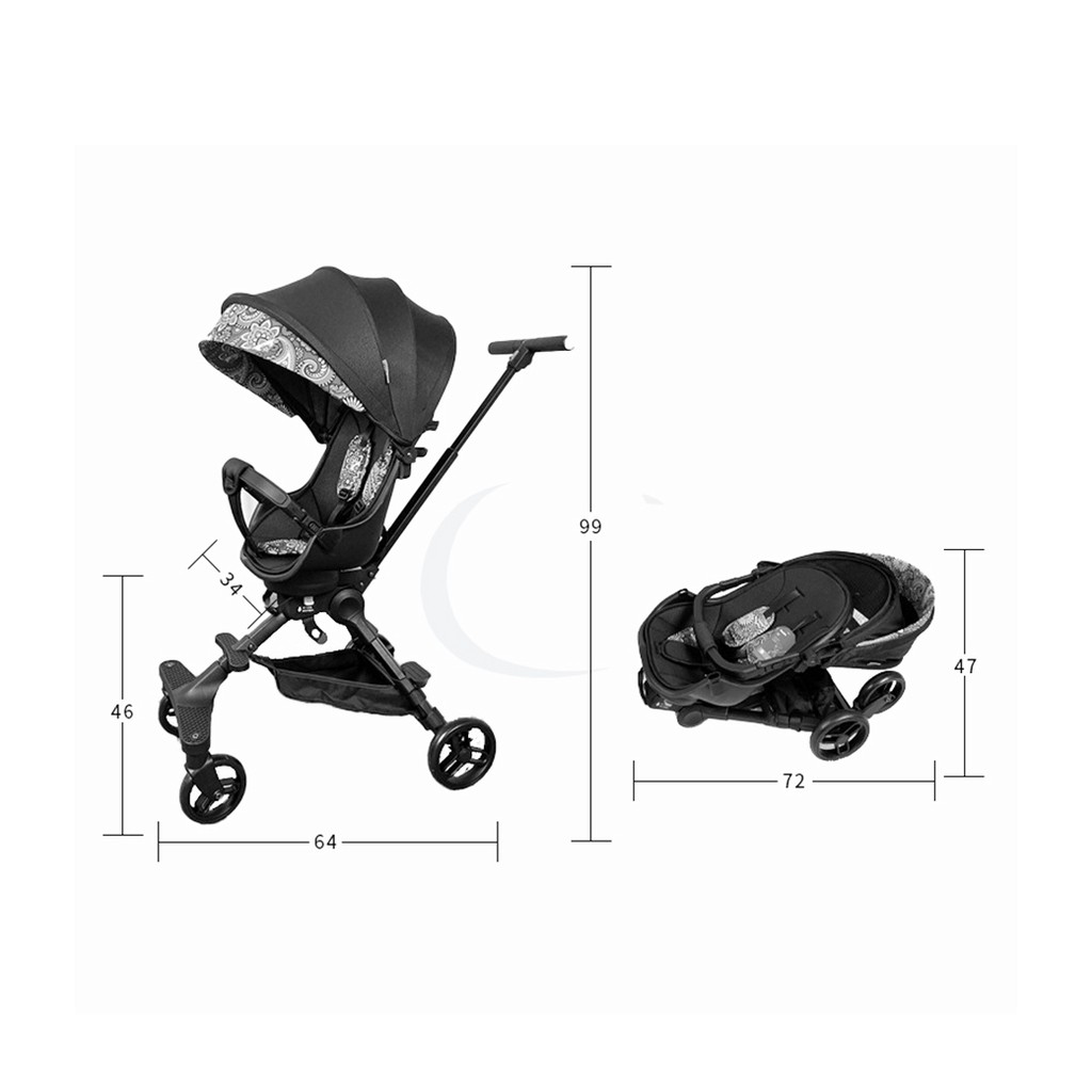 dojo-playkids-snap-spin-travel-stroller-รถเข็นเด็กพกพา