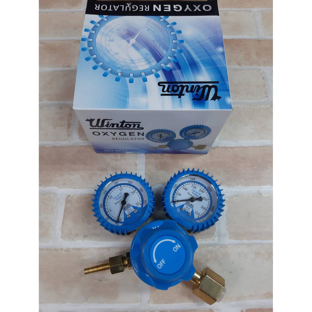 Winton เกจวัดแรงดันลม เกจวัดลม แบบ 2หน้าปัด (Oxygen Regulator) | Shopee ...