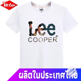 gothic เสื้อยืดลำลอง Lee Cooper เสื้อยืดแขนสั้นผ้าฝ้าย 100% ผู้ชายฤดูร้อนขนาดบวกคอกลมเสื้อเชิ้ตลำลองผู้ชาย Bottoming Men