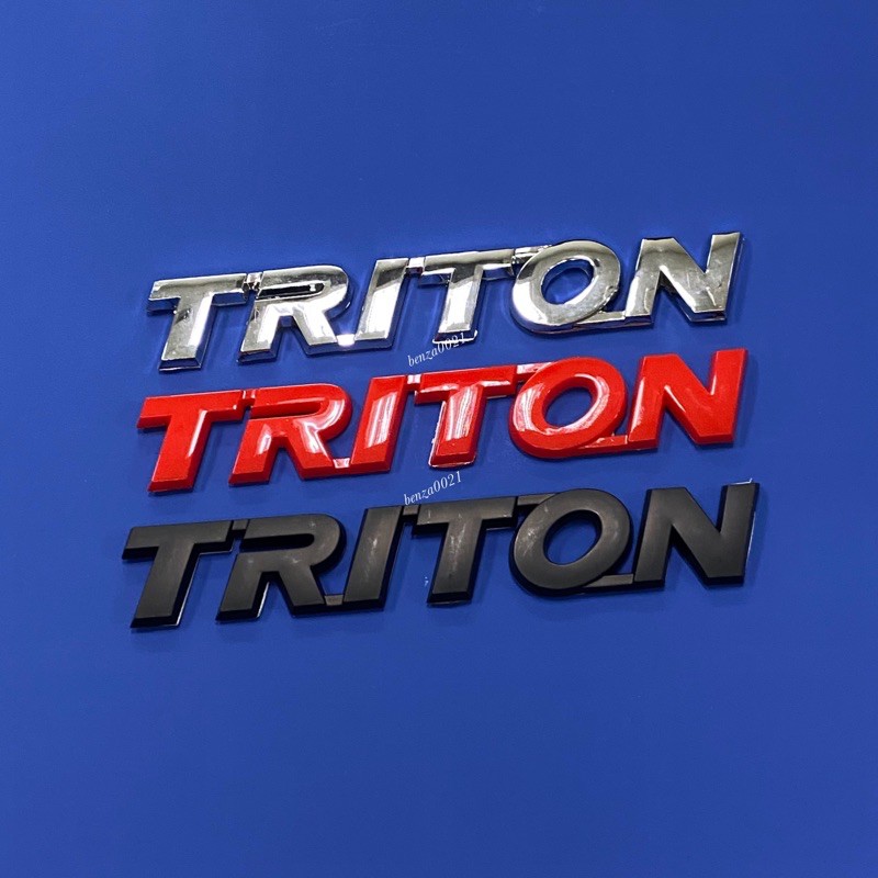 โลโก้-triton-ติดรถ-มิตซูบิชิ-ขนาด-2-7-x-16-5-cm-ราคาต่อชิ้น