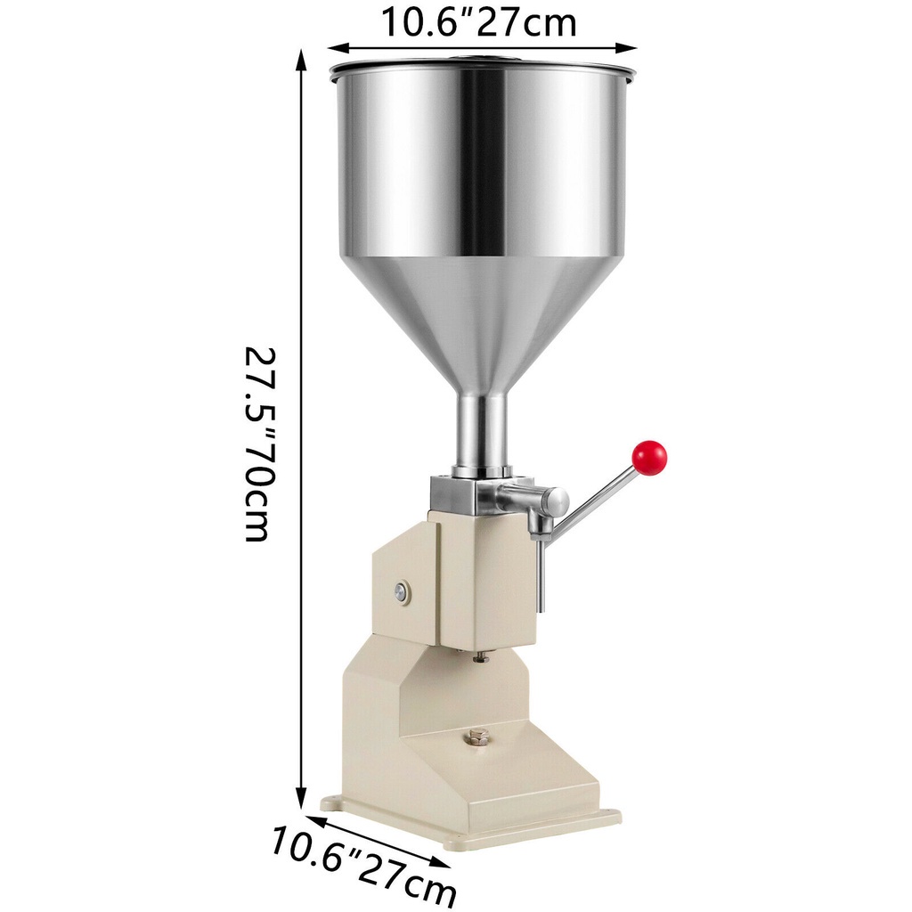 เครื่องบรรจุของเหลวด้วยมือกด-เครื่องบรรจุครีม-บรรจุซอส-บรรจุเจลแอลกอฮอล-แบบมือโยก-10kg