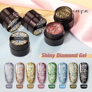 【AG】ROSALIND Glitter Rhinestone UV LED Nail Gel Polish Soak Off Varnish Lacquer