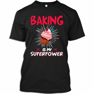 [2022]เสื้อยืดราคาถูกสุดๆเสื้อยืดลําลอง แขนสั้น พิมพ์ลาย Baking Is My Superpower สําหรับผู้ชายขนาดเต็มS-5XL