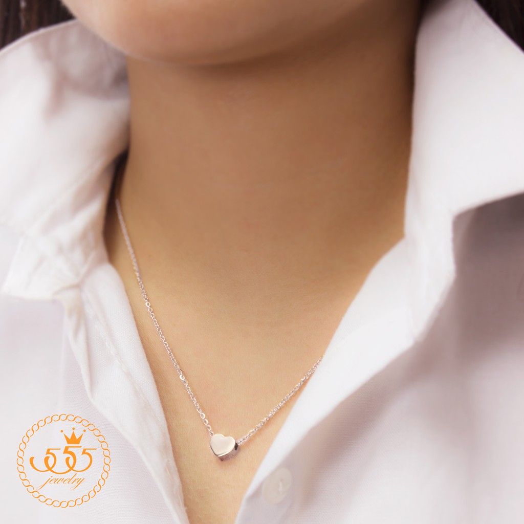 555jewelry-สร้อยคอพร้อมจี้สแตนเลส-รูปหัวใจ-ดีไซน์น่ารัก-สวยหวาน-รุ่น-mnc-n131-จี้ห้อยคอ-จี้สร้อยคอแฟชั่น-p12