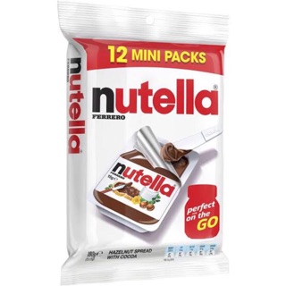 สินค้า Nutella นูเทลล่า เฮเซลนัทบดผสมโกโก้ ขนาด 200 กรัม (1 แพ็คมี 12 ชิ้น)