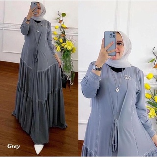 Diana Dress WD Material BABYDOLL FULL Get Womens Gamis (ไม่รวม HIJAB) Front Zippers / FRIENDLY ล่าสุด เกมมิส โมเดิร์น ชุดเดรส แฟชั่น มุสลิม ผู้หญิง ชุดเดรส มุสลิม ล่าสุด ชุดเดรสผู้หญิง 2022