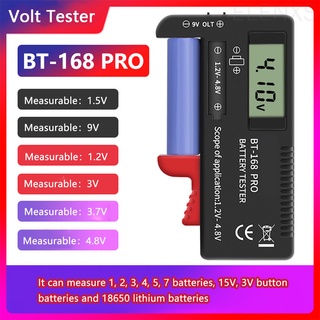 เครื่องทดสอบความจุแบตเตอรี่ดิจิตอลพลาสติกแบบพกพาสําหรับ Aa 1.5V 9V Elen