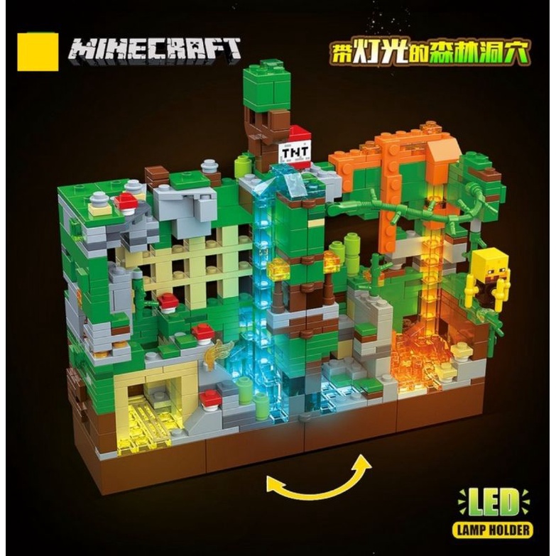 พร้อมส่ง-เลโก้-lego-มายคราฟ-minecraft-green-dragon-renzaima-679-866-ชิ้น-เกรดพรีเมี่ยม-งานสวย-ต่อสนุก-เปิดไฟได้-สวยงาม