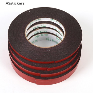 [ASstickers] เทปกาวสองหน้า แข็งแรง 10 เมตร เหนียวมาก พร้อมซับใน สีแดง