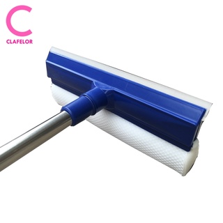 CLAFELOR-แปรงทำความสะอาดรูปแบบใหม่ ไม้เช็ดกระจก ที่เช็ดทำความสะอาดกระจก พร้อมยางรีดน้ำในตัว รุ่น ME-J642