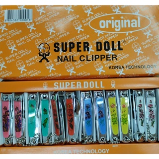 กรรไกรตัดเล็บ กรรไกรตัดเล็บ+เซาะเล็บ (ขายยกโหล)Super Doll Nail Clipper