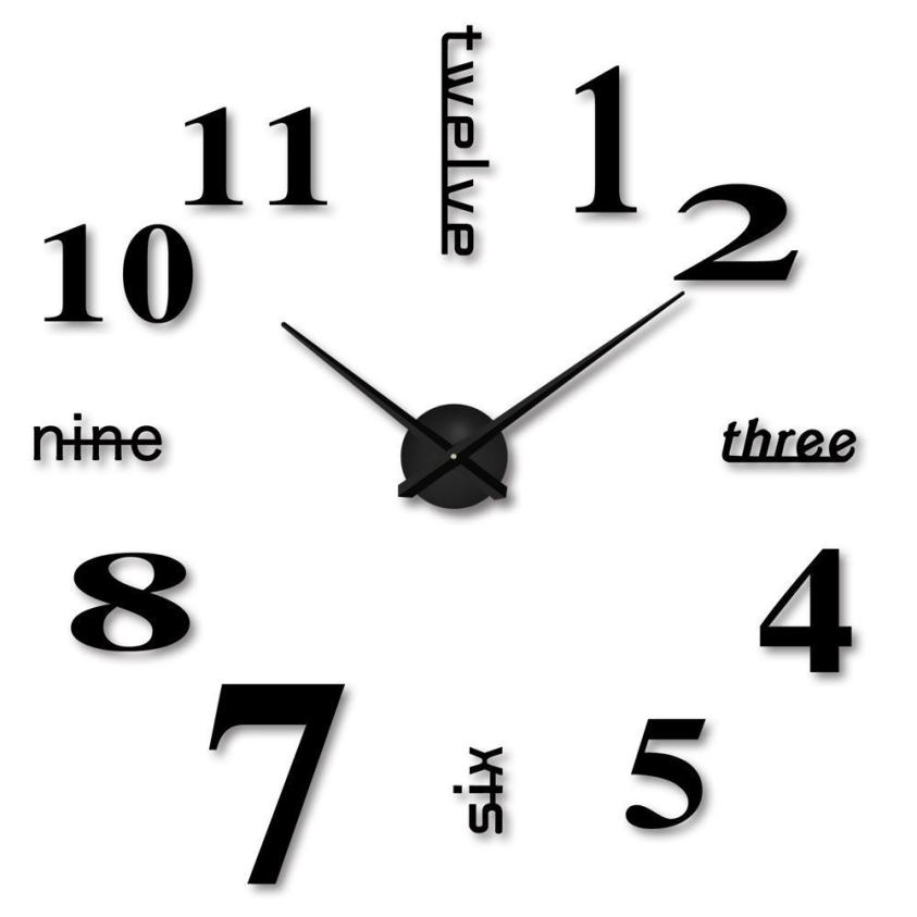 ภาพสินค้าสติกเกอร์นาฬิกา ติดผนัง แบบ 3 มิติ สําหรับตกแต่งบ้าน จากร้าน marvelousworld.th บน Shopee ภาพที่ 1