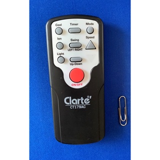 รีโมทพัดลมรุ่น Clarte CT179AC