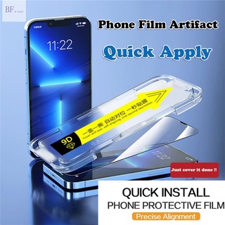 ฟิล์มกระจกนิรภัยกันรอยหน้าจอโทรศัพท์มือถือ HD สําหรับ IPhone 13 11 12 Pro Max X XSMAX XR 12Mini