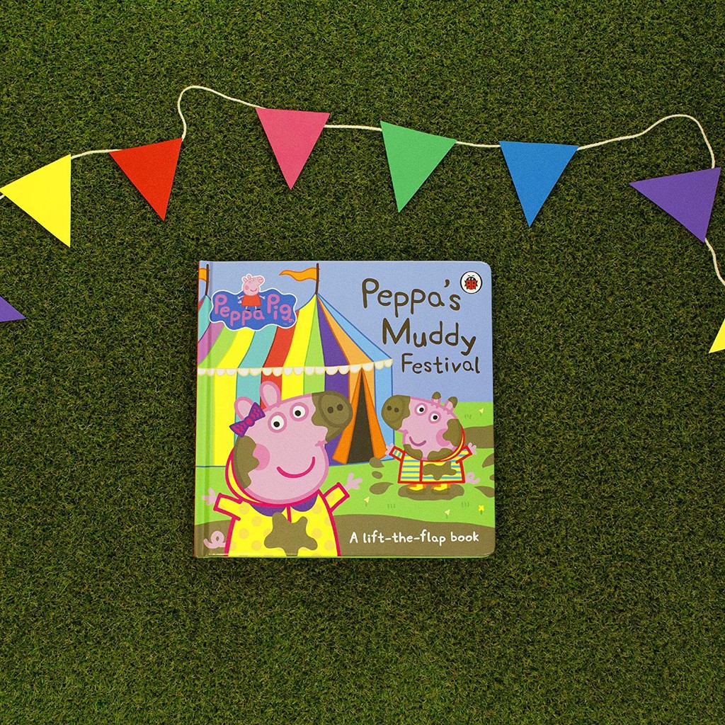 หนังสือนิทานภาษาอังกฤษ-peppa-pig-peppas-muddy-festival-a-lift-the-flap-book