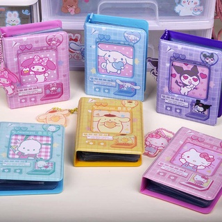 Sanrio อัลบั้มรูปภาพโพลารอยด์ PVC ขนาดเล็ก 40 ช่อง 3 นิ้ว เหมาะกับผู้หญิง สําหรับใส่บัตรเครดิต บัตรประชาชน โฟโต้การ์ด