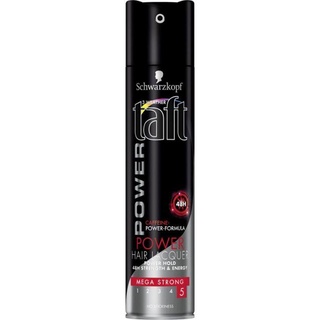 Schwarzkopf TAFT POWER HAIR SPRAY 250ml ชวาร์สคอฟ ทัฟท์ พาวเวอร์ สเปรย์ 250มล. (ขวดดำแดง) สเปรย์จัดแต่งผม พาวเวอร์ ให้พลังอยู่ทรงยาวนาน