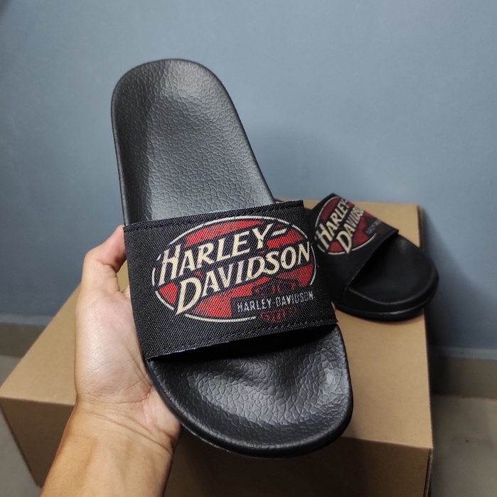 รองเท้าแตะลําลอง-พิมพ์ลาย-harley-davidson-แบบเต็มเท้า-พรีเมี่ยม-สําหรับผู้ชาย