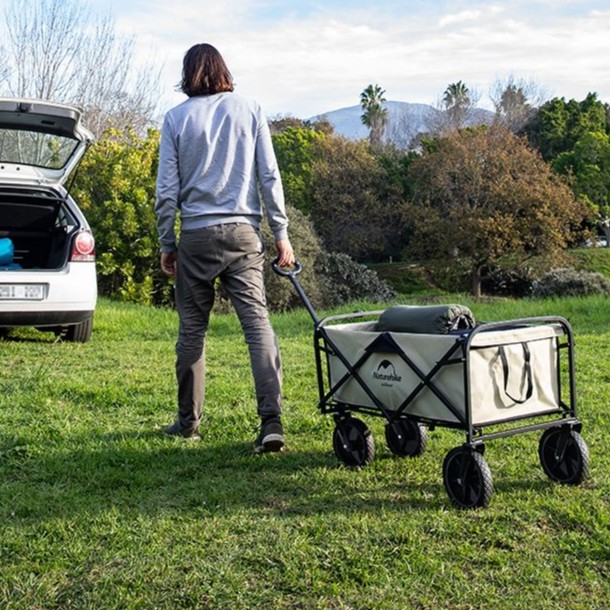 รถเข็นสำหรับแคมป์ปิ้ง-รถเข็นอเนกประสงค์-folding-carry-wagon-รถเข็น-naturehike-รถเข็นพับได้