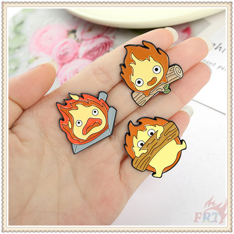 calcifer-fire-elves-series-02-howls-moving-castle-brooches-1pc-anime-fashion-doodle-enamel-pins-backpack-button-badge-brooch