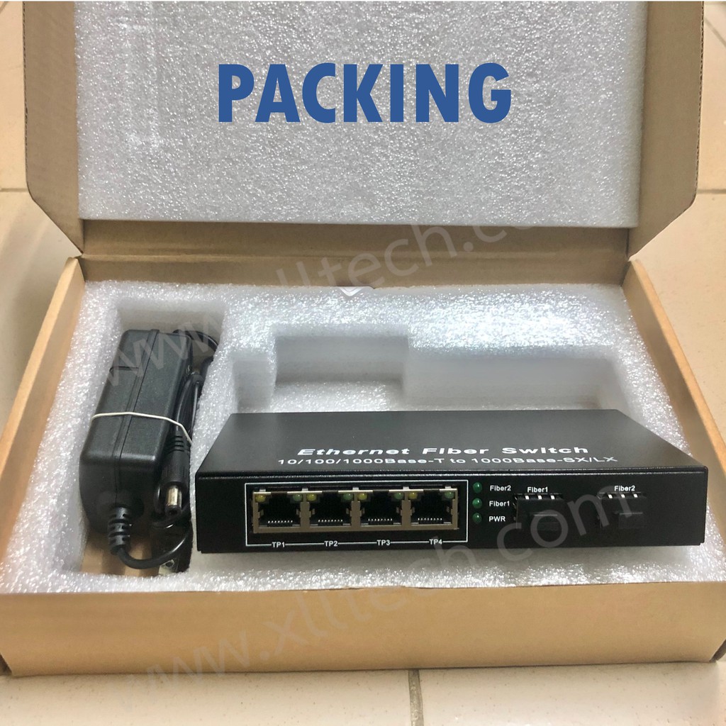 sfp-4-port-ethernet-fiber-switch-10-100-1000รหัส-md010