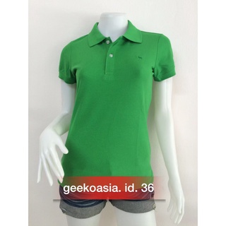 เสื้อโปโลชายและหญิง สีเขียวกสิกร 36 (ตรากวางแท้💯)