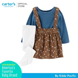 Carters Dress + Long Sleeve 2Pc Brown L9 คาร์เตอร์เสื้อผ้าชุดเซทกระโปรง + เสื้อ