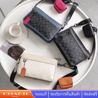 COACH C8141 กระเป๋าผู้หญิง HERITAGE กระเป๋าสะพายมัลติฟังก์ชั่น