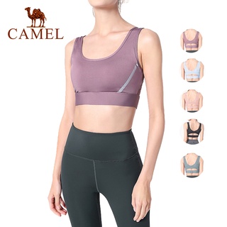 สินค้า Camel ชุดชั้นในสปอร์ตบราสําหรับผู้หญิงใส่เล่นกีฬาออกกําลังกายโยคะ