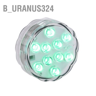 B_Uranus324 โคมไฟ Led 10 ดวง Rgb หลากสีสัน กันน้ํา สําหรับตกแต่งตู้ปลา