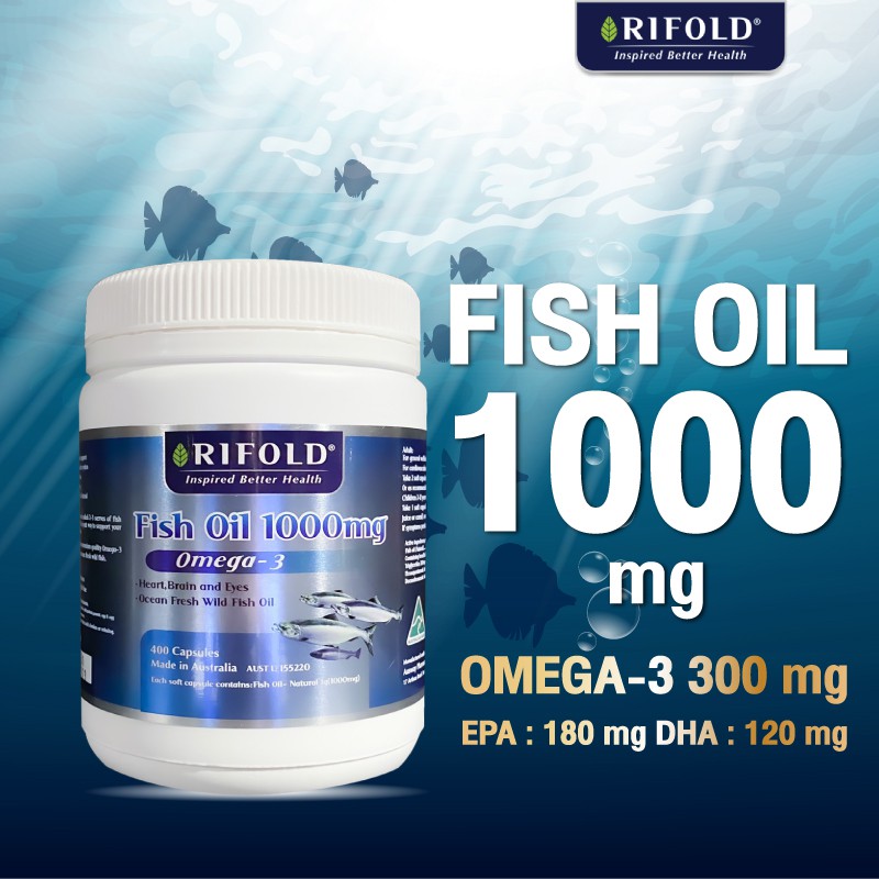 rifold-fish-oil-omega-3-น้ำมันปลารีโฟล์-400-capsules-สุดคุ้มจากออสเตรเลีย