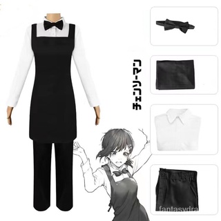 Chainsaw Man higashiyama kobeni cosplay Suit Apron Shirt Suit AND Wig